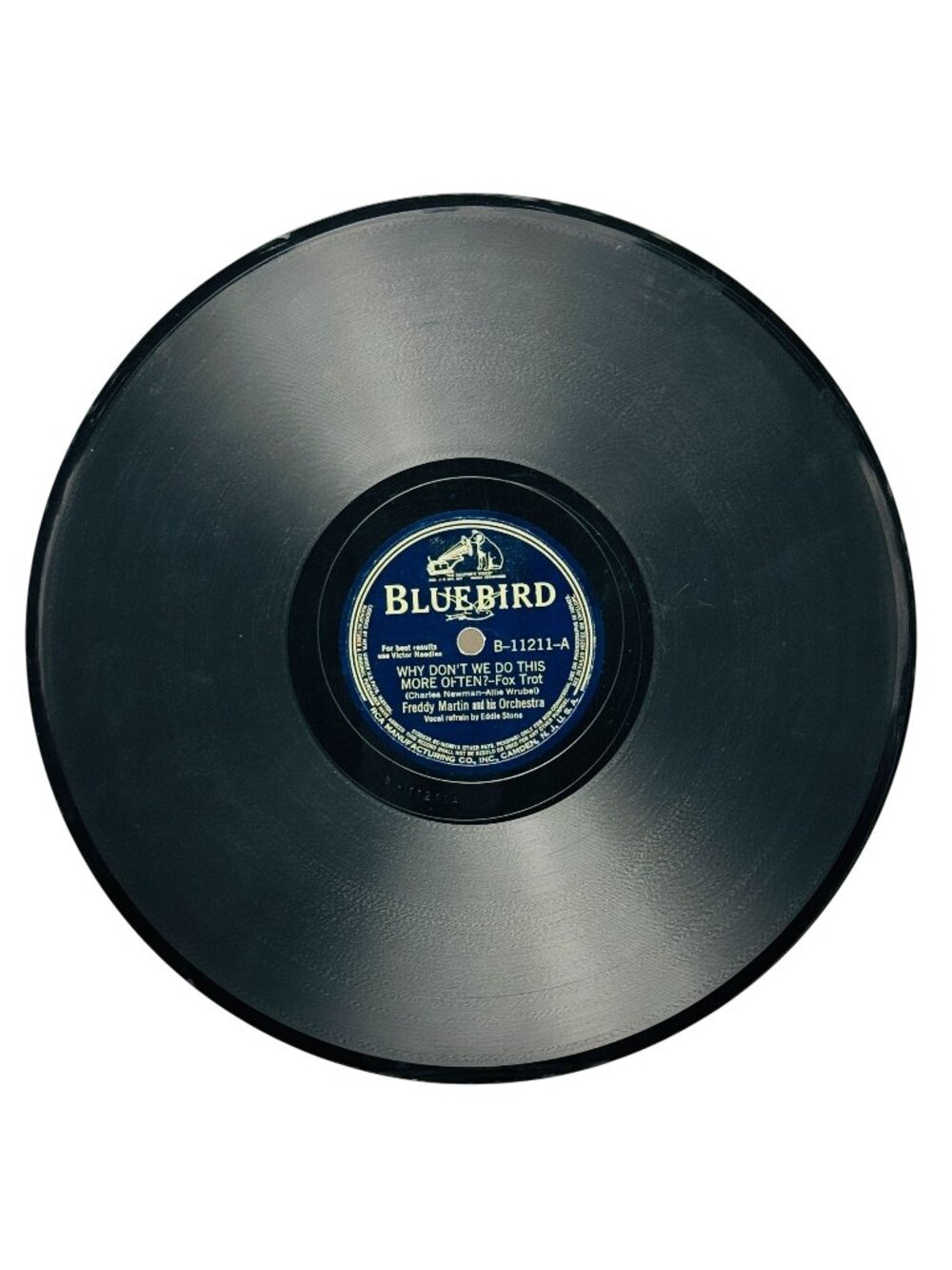 Freddy Martin Why Dont We Do This More Often? 78 RPM Shellac Bluebird B-11211 VG